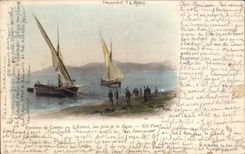 CPA Surroundings of Cannes Esterel Seen from of Bacca Boats