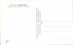 CPA Marrakech Interieur des Tombeaux Saadiens