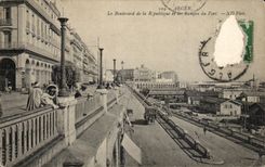 CPA Argel el bulevar de la republica y de las cuestas del puerto