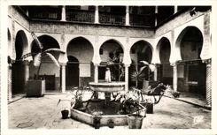 Interior de CPA Argel una casa Moorish