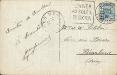 CPA Biskra Le Casino le Palace Hotel et la Palmeraie