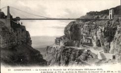 CPA Constantine La Corniche et la Passerelle Sidi M Crd 