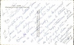 El reloj floral de CPA Argel del Laferriere cultiva un huerto