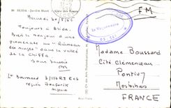 CPA Blida Jardin Bizot Allee des Roses