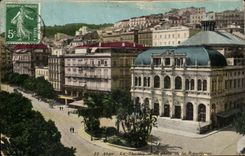 CPA Argel el teatro y el lugar de Republiaue