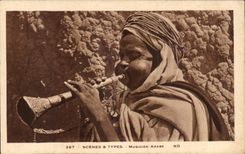 Escenas de CPA y traje Arabe estAndar del folklore de Musisien