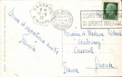 Sr 1407 del collar de CPA Dolomiti Ampezzane Lago di Londro m Cristallo m 8199