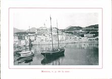 CPA Menton v p de la mer Bateau