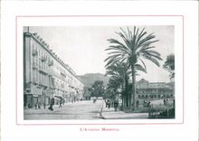 Avenida Massena de CPA Niza