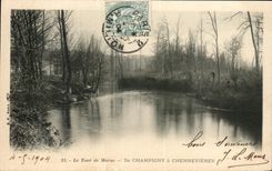 CPA the Tower the Marne De Champigny has Chennevieres