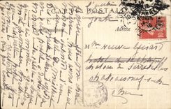 CPA Lourdes Malades devant le Rosaire