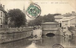 Viejos campos de la lavanda de la lavanderia automAtica de CPA Normandia Caen