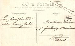 CPA Nemours Church Saint Jean and the Street of Paris