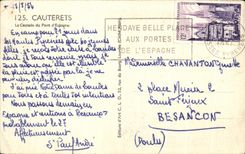 CPA Cauterets the Cascade of the Bridge Spain