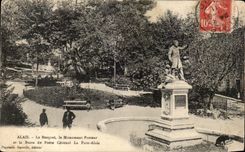 CPA Alais Le Bosquet le Monument Pasteur et le buste du poete Cevenol La Far eAlais 