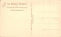CPA La Douce France Palais De Fontainebleau Chambredes Imperatrices