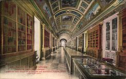 CPA Palais De Fontainebleau Galerie de diane Bibliotheque Library