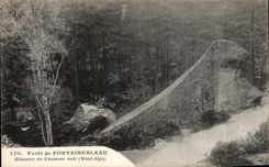 CPA Foret de Fontainebleau Glissoire du Chasseur noir Mont aigu