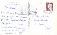 CPA la opinion azul de la dimension Niza