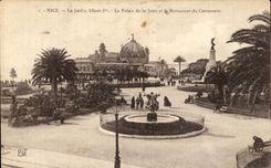CPA Nice Le Jardin Albert Le Palais de la Jetee et le Monument du Centenaire