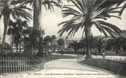 CPA Nice Les Nouveaux Jardins casino entre les Palmiers