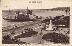 CPA Niza el jardin Albert y la caminata del embarcadero