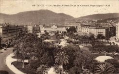 CPA Niza el jardin Albert ellos y el casino municipal