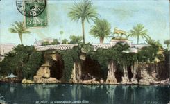 CPA Niza la cueva en el jardin publico