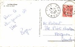 CPA el azul de la dimension Niza la noche