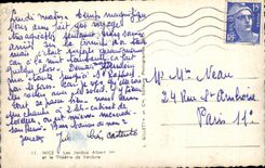 CPA Niza los jardines Albert y Thearte de Verdure