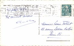 CPA Niza la caminata y el montaje de Borop