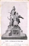 CPA Paris Le Monument de victor Hugo Publicite au dos Automobiline Desmarais Freres