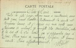 CPA War Of Battle of the Champagne Marne Fere Hampers Farm set fire to by German