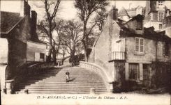 CPA St Aignan L Escalier du Chateau
