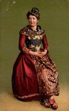 CPA Engadinerin Wehrli A G Kilehberg Zurich Folklore Costume