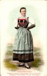 CPA Zurich (Rafzerfelderin) Costume se portant a Wasterkingen Folklore Costume