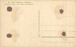 CPA Hessische Trachten Schwalmer Kinder Das jungste Libesparchen Folklore Costume Enfants