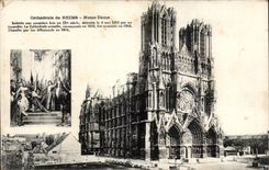 CPA Cathedral of Reims Notre Dame Jeanne arc
