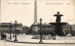 CPA Paris Oblelisque Places Harmony