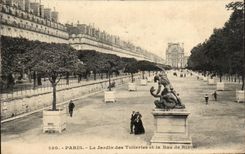 CPA Church the Garden of Tileries the Street of Rivoli Louvre