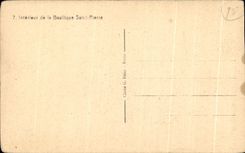 Interior CPA of Basillque Saint-Pierre