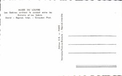 CPSM Musee Du Louvre Les Sabines arretant le combat entre les Romains et les Sabins David