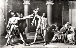 CPSM Musee Du Louvre Le Serment des Horaces David