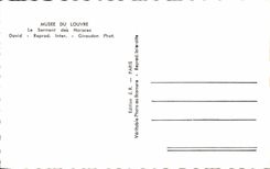 CPSM Musee Du Louvre Le Serment des Horaces David