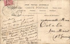 CPA Fantaisie femme Comme il est lourd