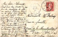 CPA Fantaisie Fleurs Porte Bonheur Trefles