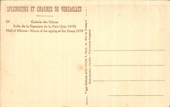 CPA Salle de la Signature de la Paix Versailles