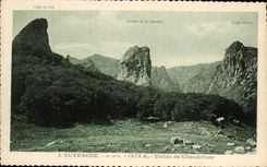 CPA Crete of cock Rock of resentment Auvergne Valley of Chaudefour