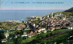 CPA La Turbie Vue Generale et la Principaute de Monaco