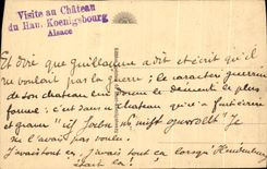 CPA High Koenigsbourg Seen from has flight bird